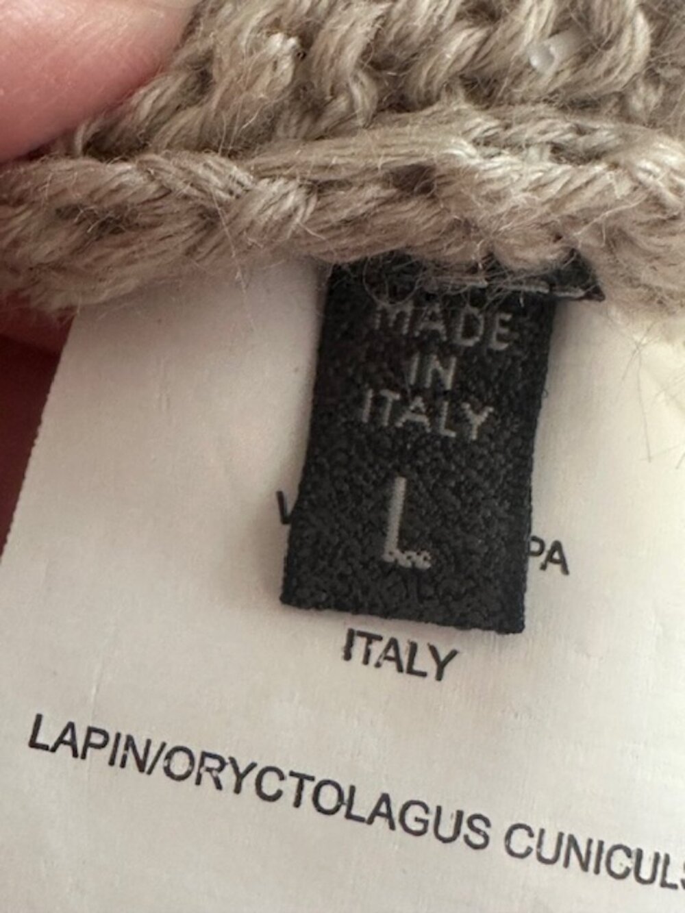 Dismero Made in Italy | Knit Sweater with Fur & Matching Scarf Vtg Sz L - Picture 11 of 14